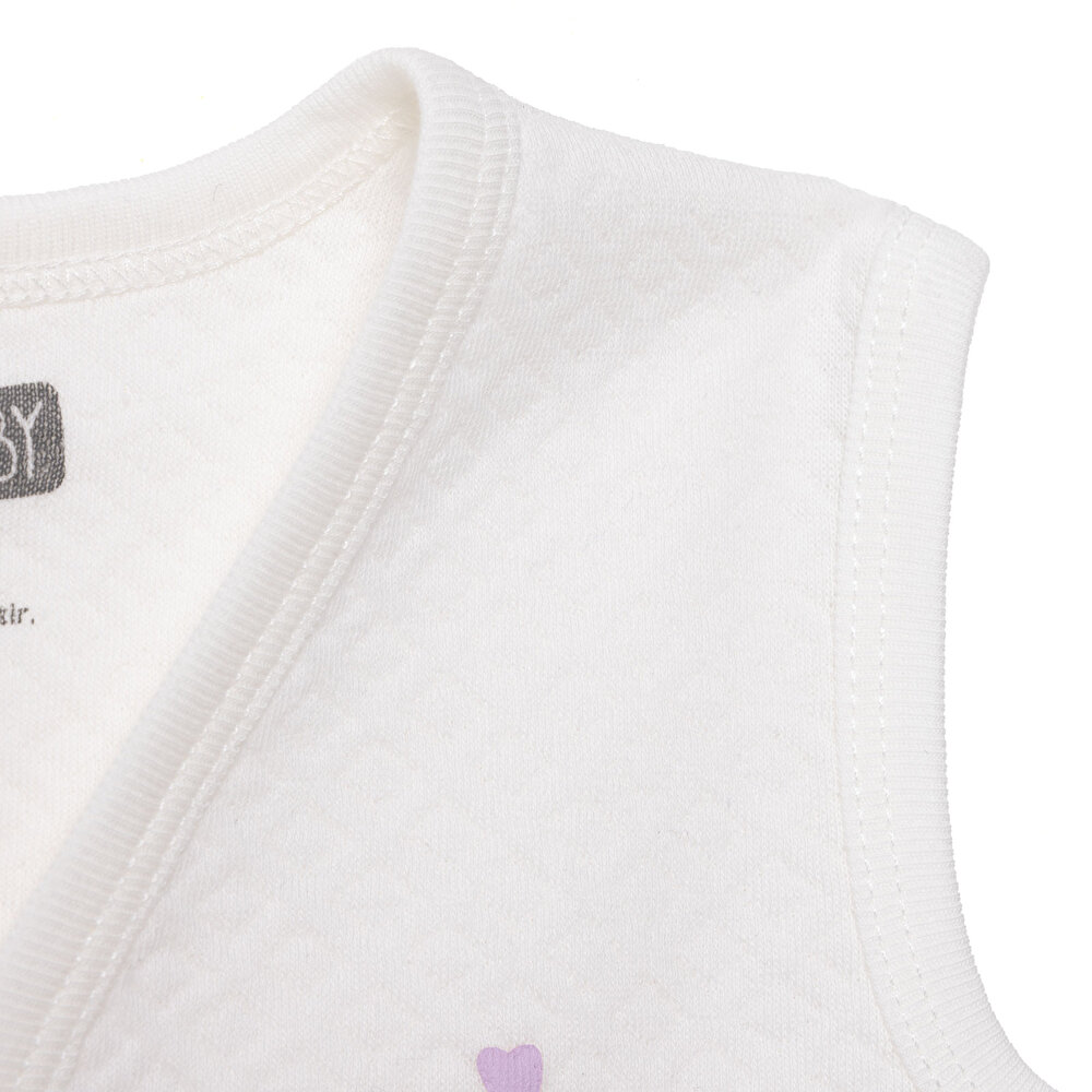 Kız Bebek Kapitone Yelek Kapitone Örme Bisiklet Yaka Atlet Kol