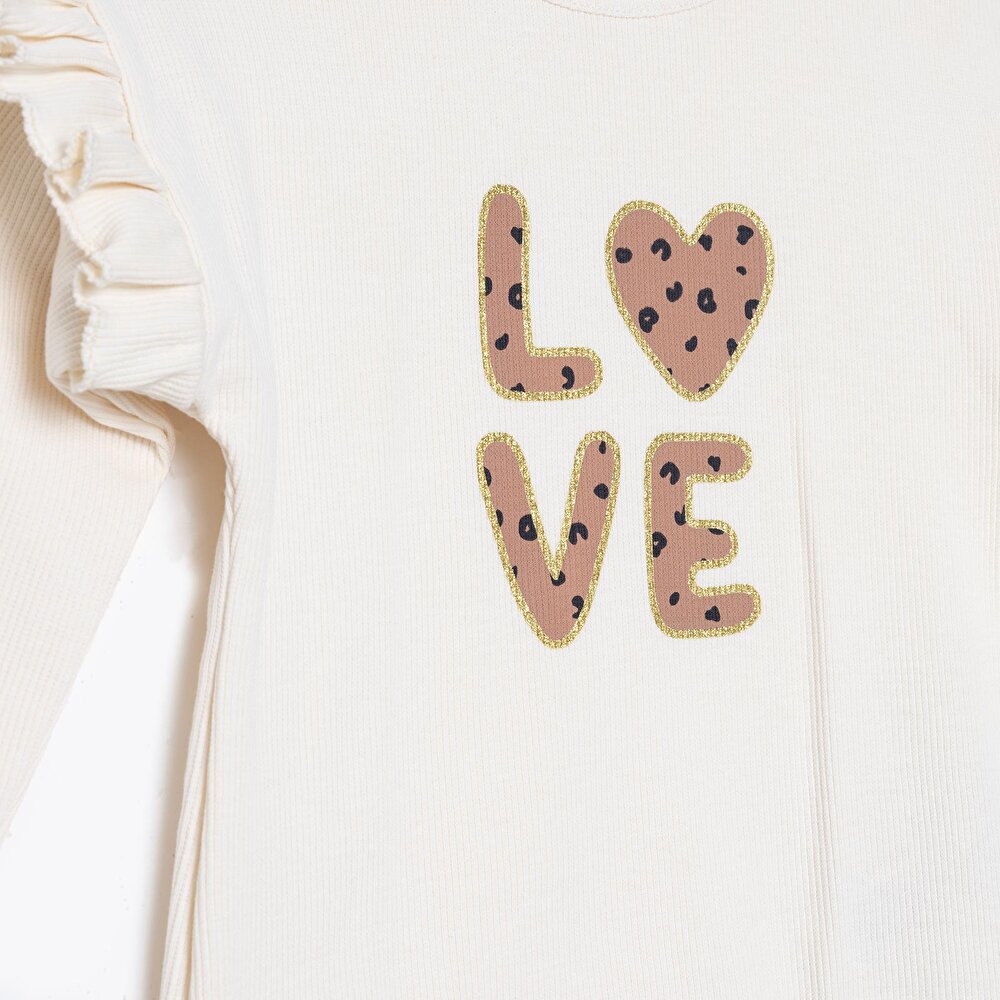 Kız Bebek Leopar Bluz-Tayt Kaşkorse Reçme Paça