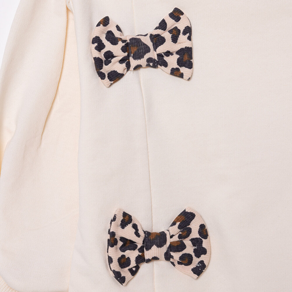 Kız Bebek Leopar Bluz-Tayt Kaşkorse Reçme Paça