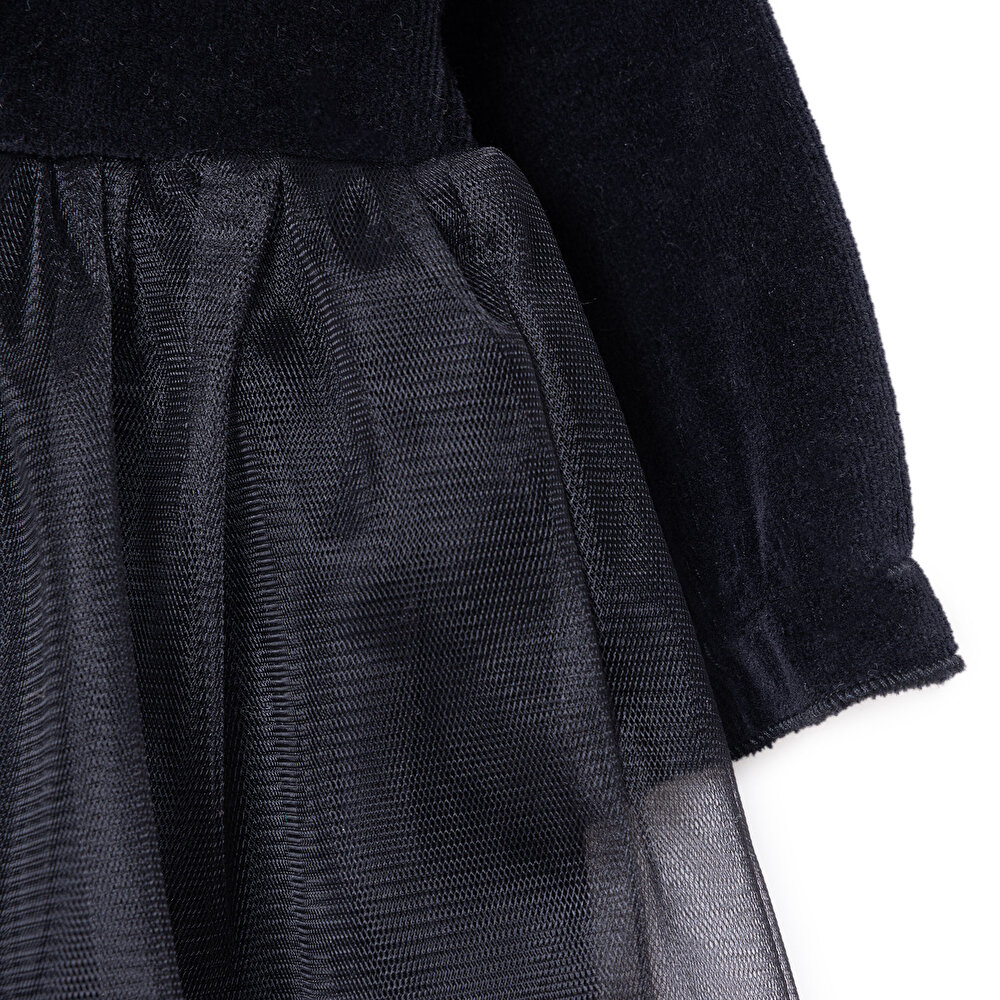 Kız Bebek Mevlüt Kıyafeti Çıtçıtlı Bisiklet Yaka Uzun Kol Reçme