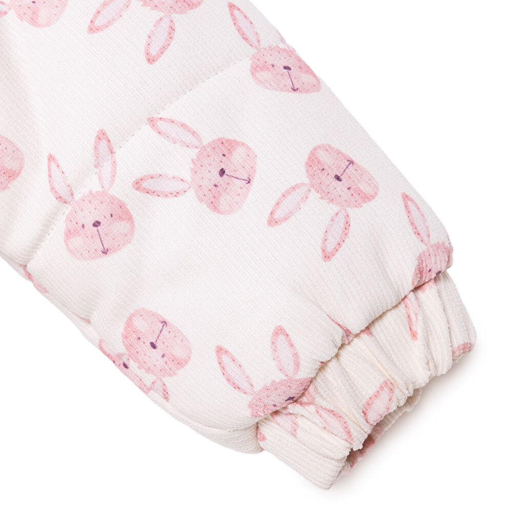 Kız Bebek Mont Fermuarlı Çıtçılı Uzun Kol