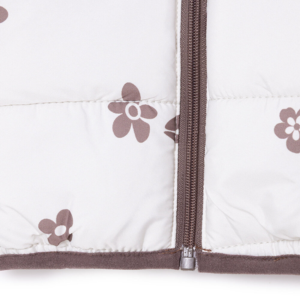 Kız Bebek Mont Fermuarlı Uzun Kol