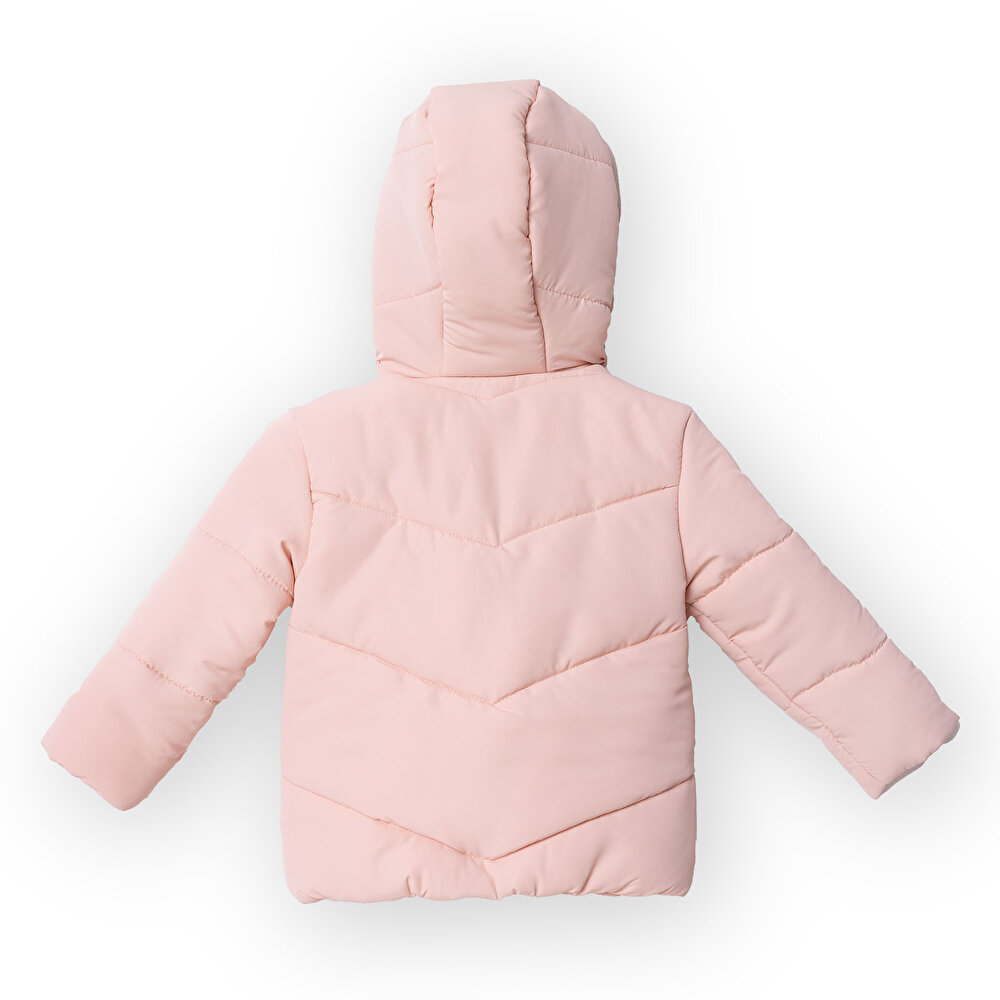 Kız Bebek Mont Fermuarlı Uzun Kol