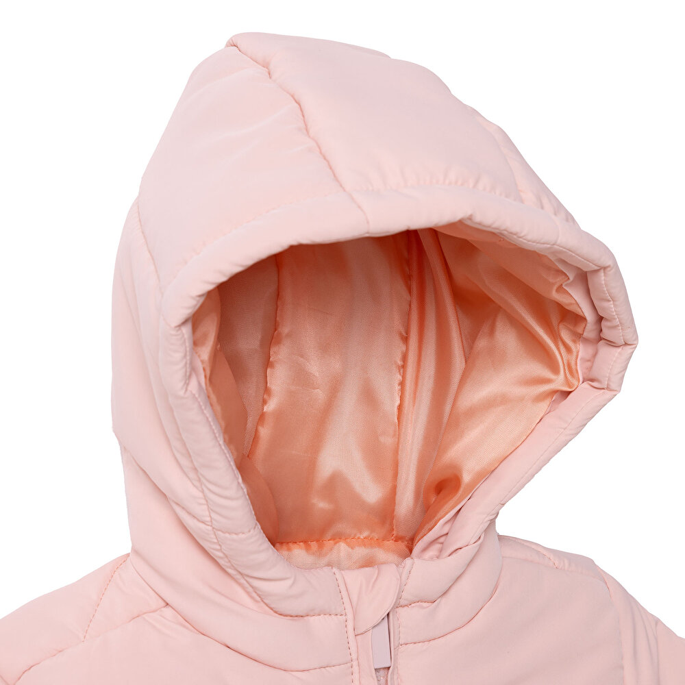 Kız Bebek Mont Fermuarlı Uzun Kol