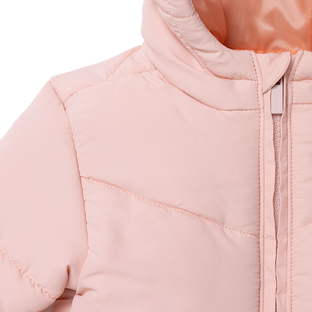 Kız Bebek Mont Fermuarlı Uzun Kol