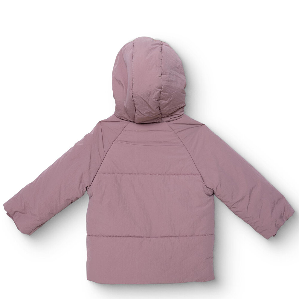 Kız Bebek Mont Polyester Uzun Kol