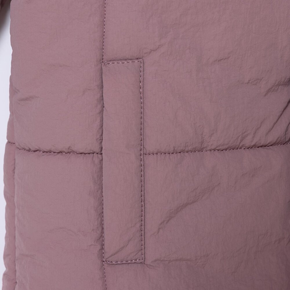 Kız Bebek Mont Polyester Uzun Kol