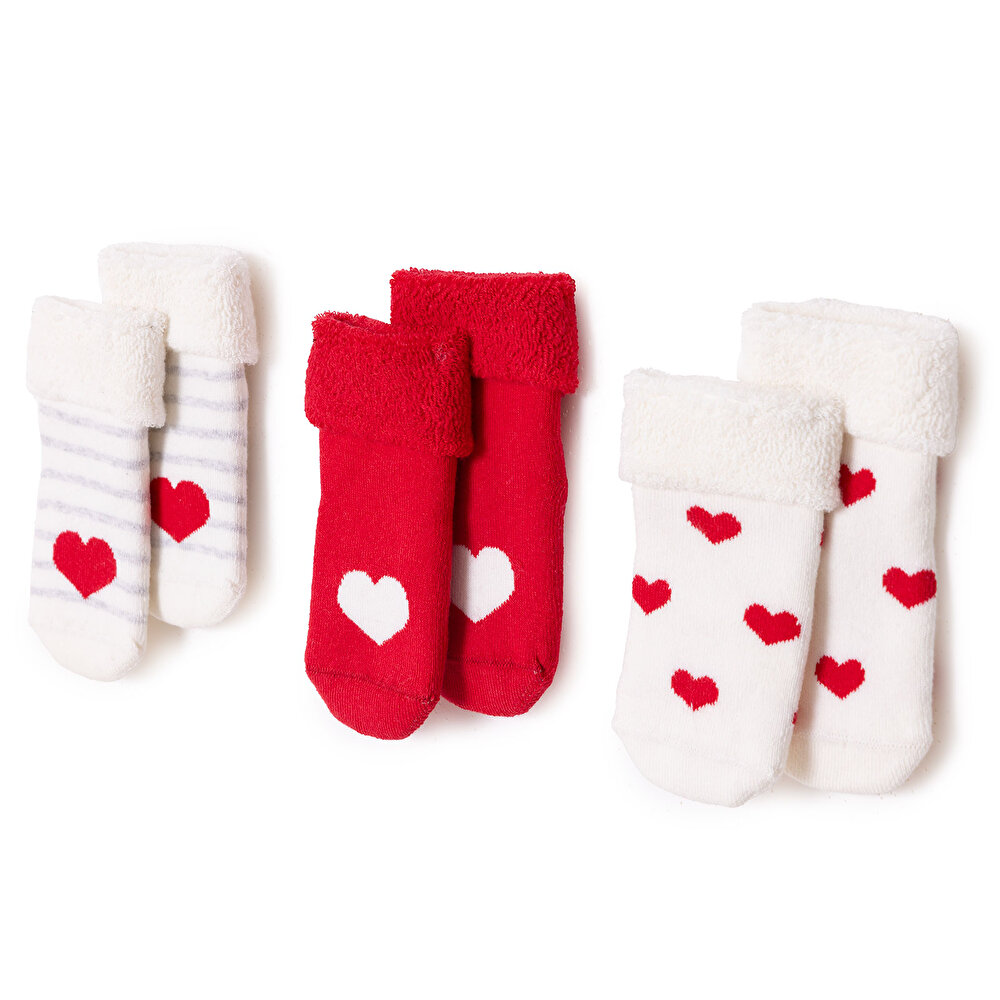 Kız Bebek New Year 3lü Havlu Çorap