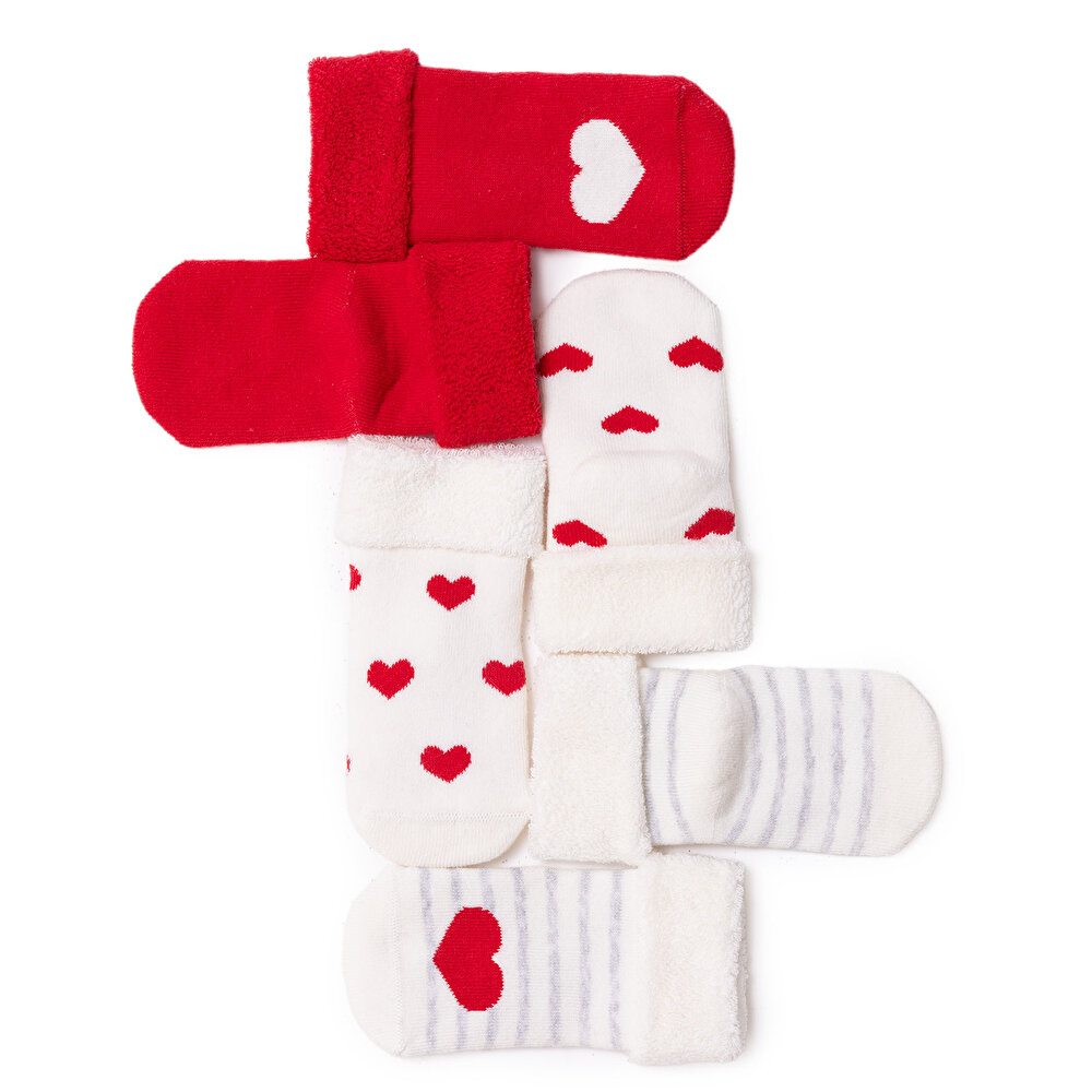 Kız Bebek New Year 3lü Havlu Çorap