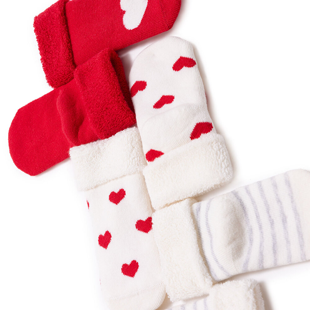 Kız Bebek New Year 3lü Havlu Çorap