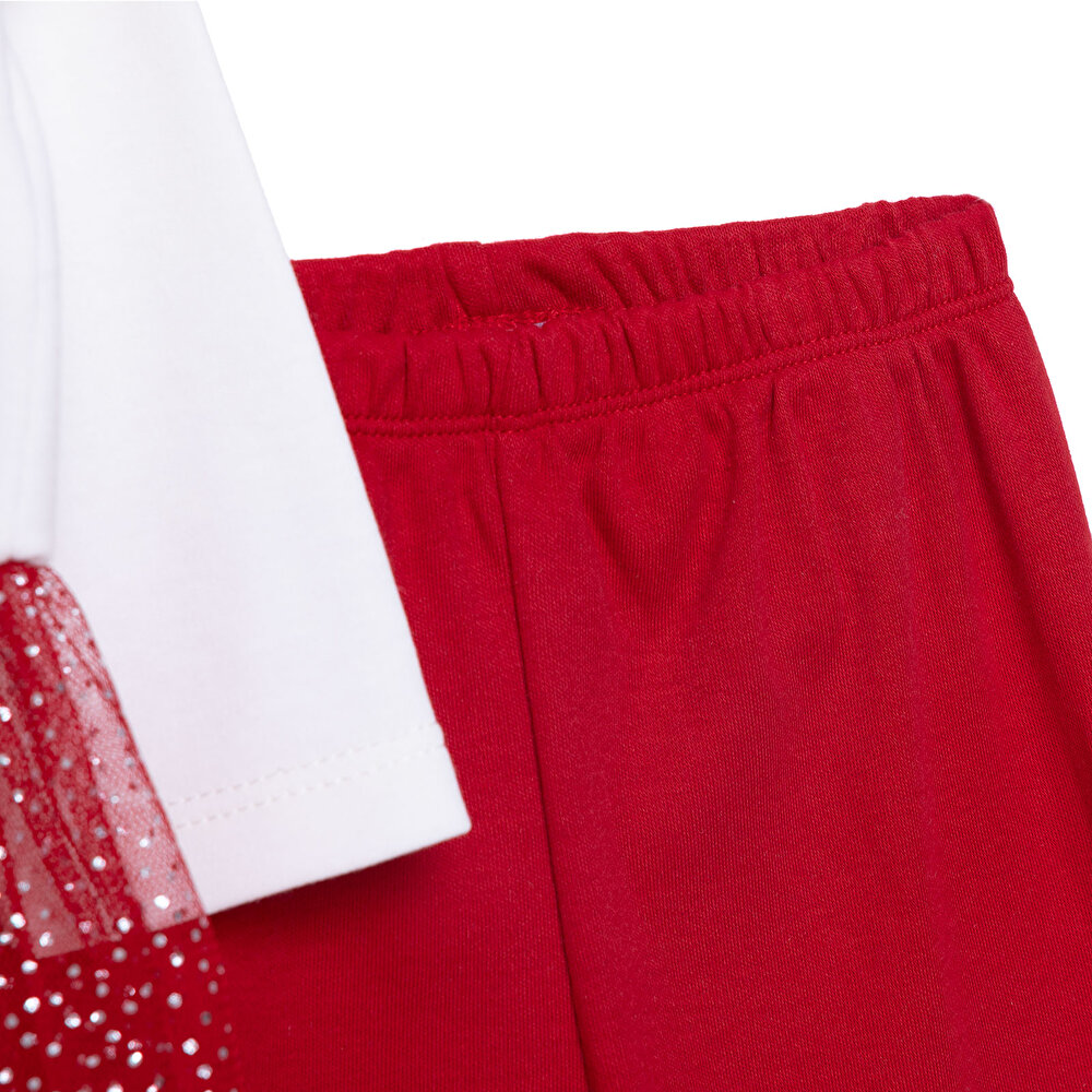 Kız Bebek New Year Uzun Kol Pijama Takımı İnterlok Bisiklet Yaka Uzun Kol Reçme Paça