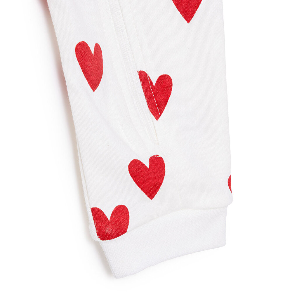 Kız Bebek Patiksiz Tulum Fermuarlı Bisiklet Yaka Uzun Kol Ribanalı Paça