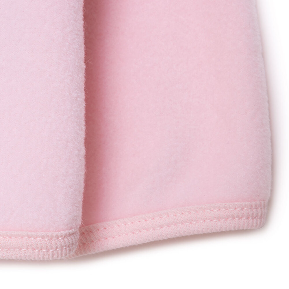 Kız Bebek Polar Hırka Fermuarlı Hakim Yaka Uzun Kol