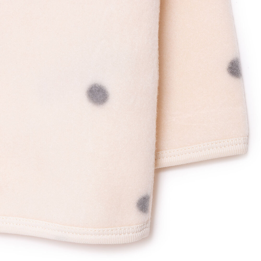 Kız Bebek Polar Hırka Fermuarlı Hakim Yaka Uzun Kol