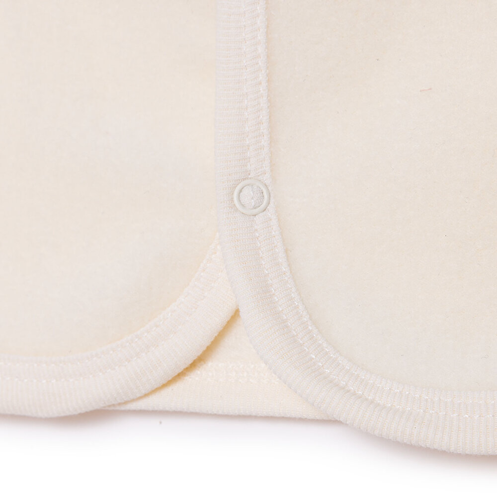 Kız Bebek Polar Yelek Çıtçıtlı V Yaka Atlet Kol