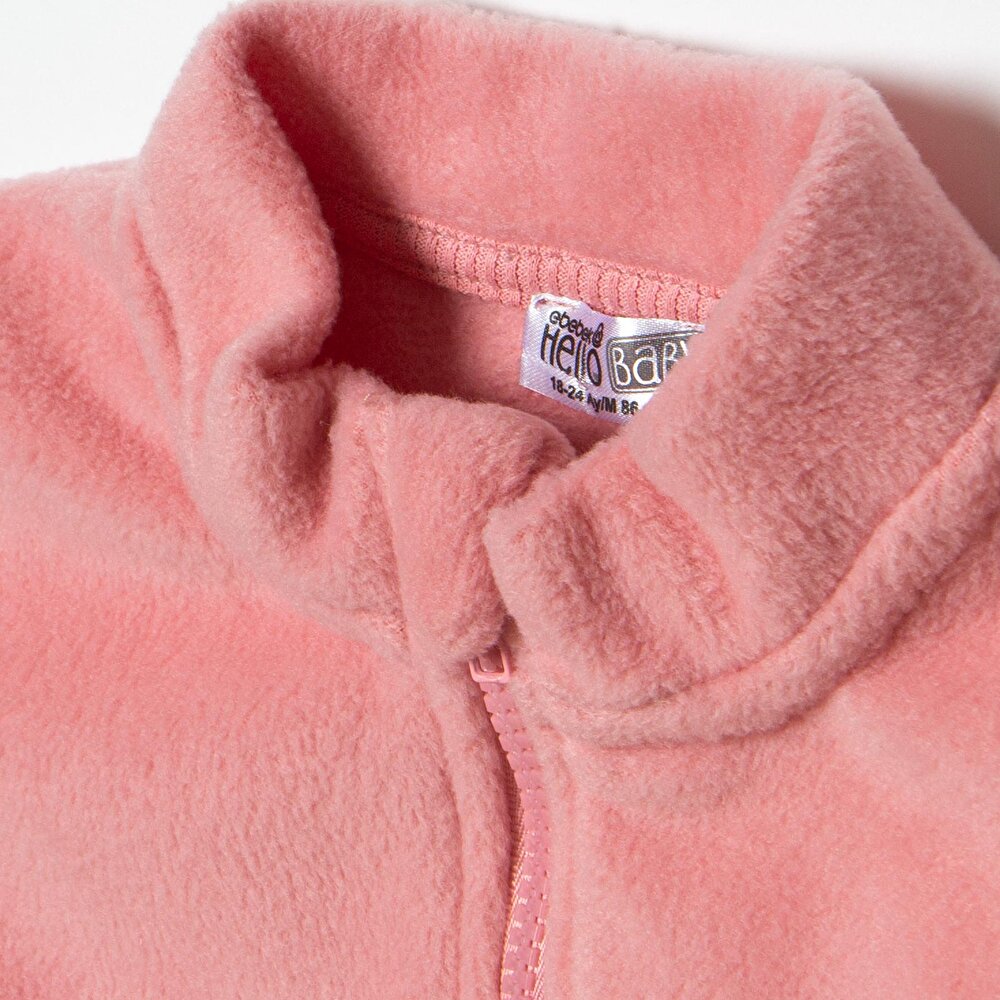 Kız Bebek Polar Yelek Fermuarlı Atlet