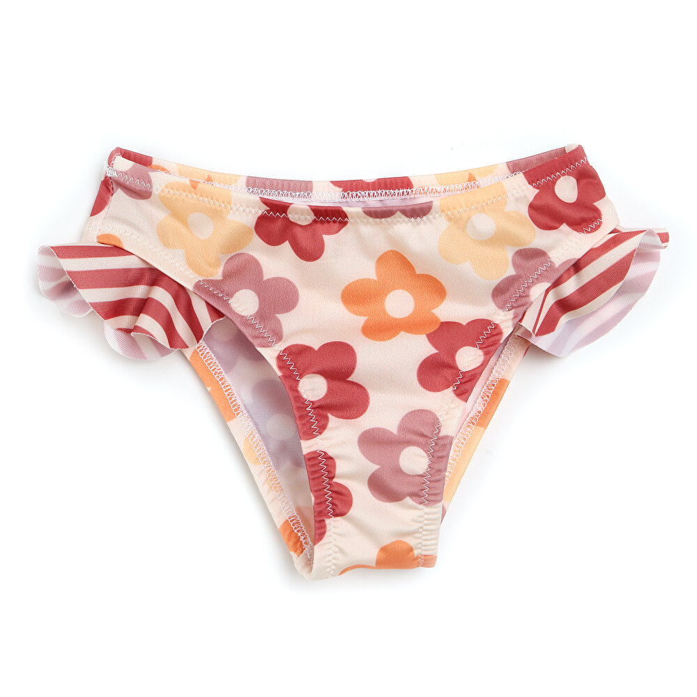 Retro Çiçek Bikini Altı Kız Bebek