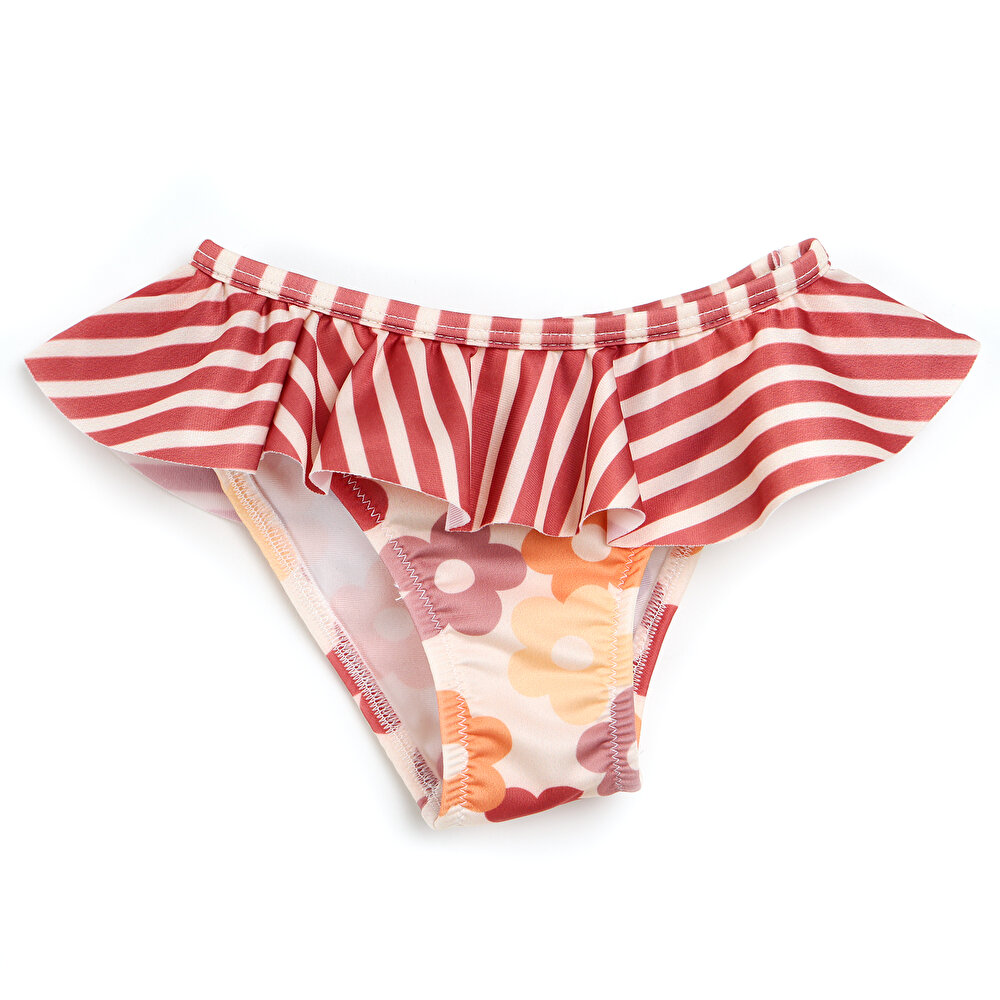 Retro Çiçek Etekli Bikini Altı Kız Bebek