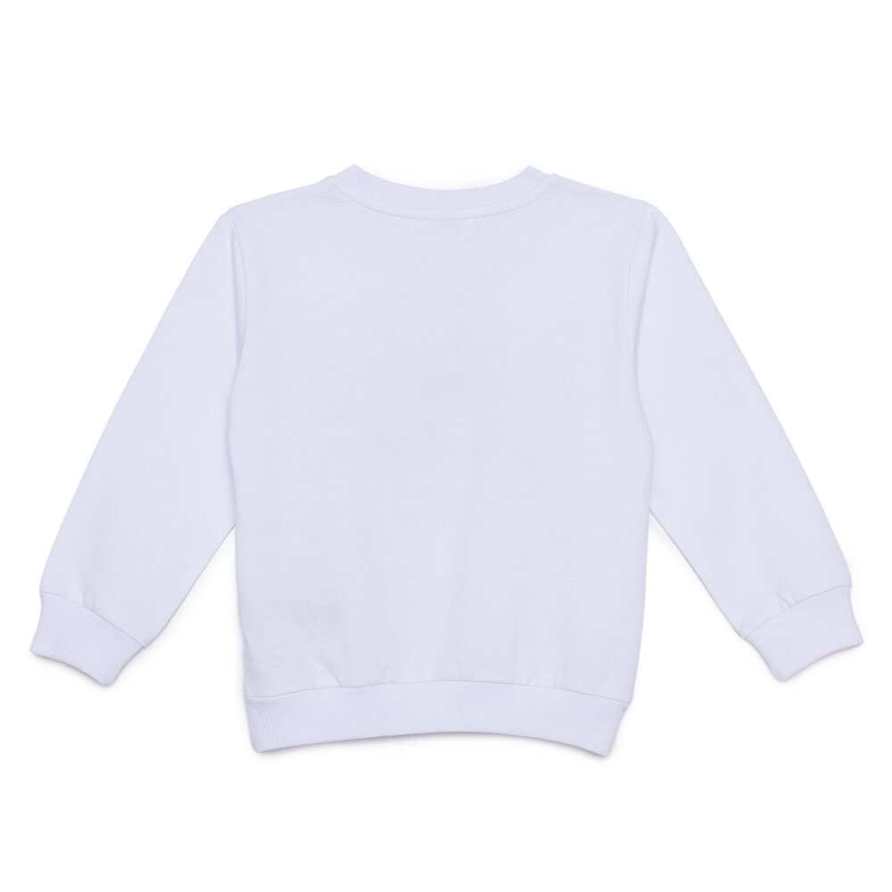 Kız Bebek Sweatshirt Bisiklet Yaka Uzun Kol