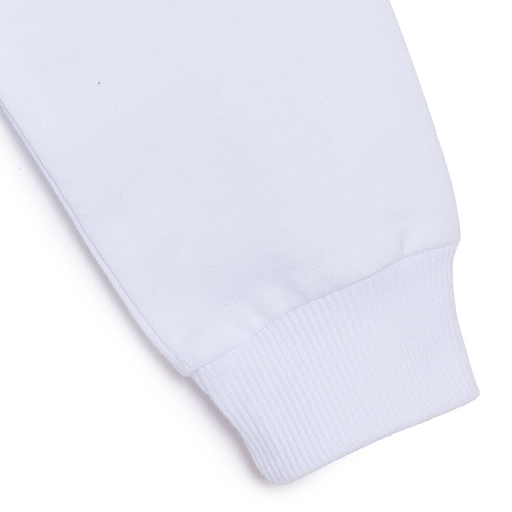 Kız Bebek Sweatshirt Bisiklet Yaka Uzun Kol