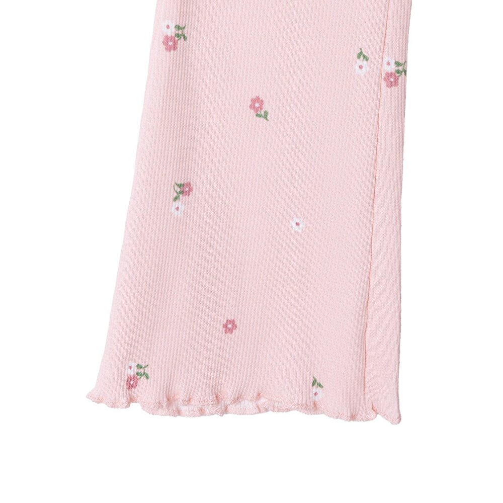 Kız Bebek Sweatshirt - Tayt Forest Flower Uzun Kol Reçme Paça