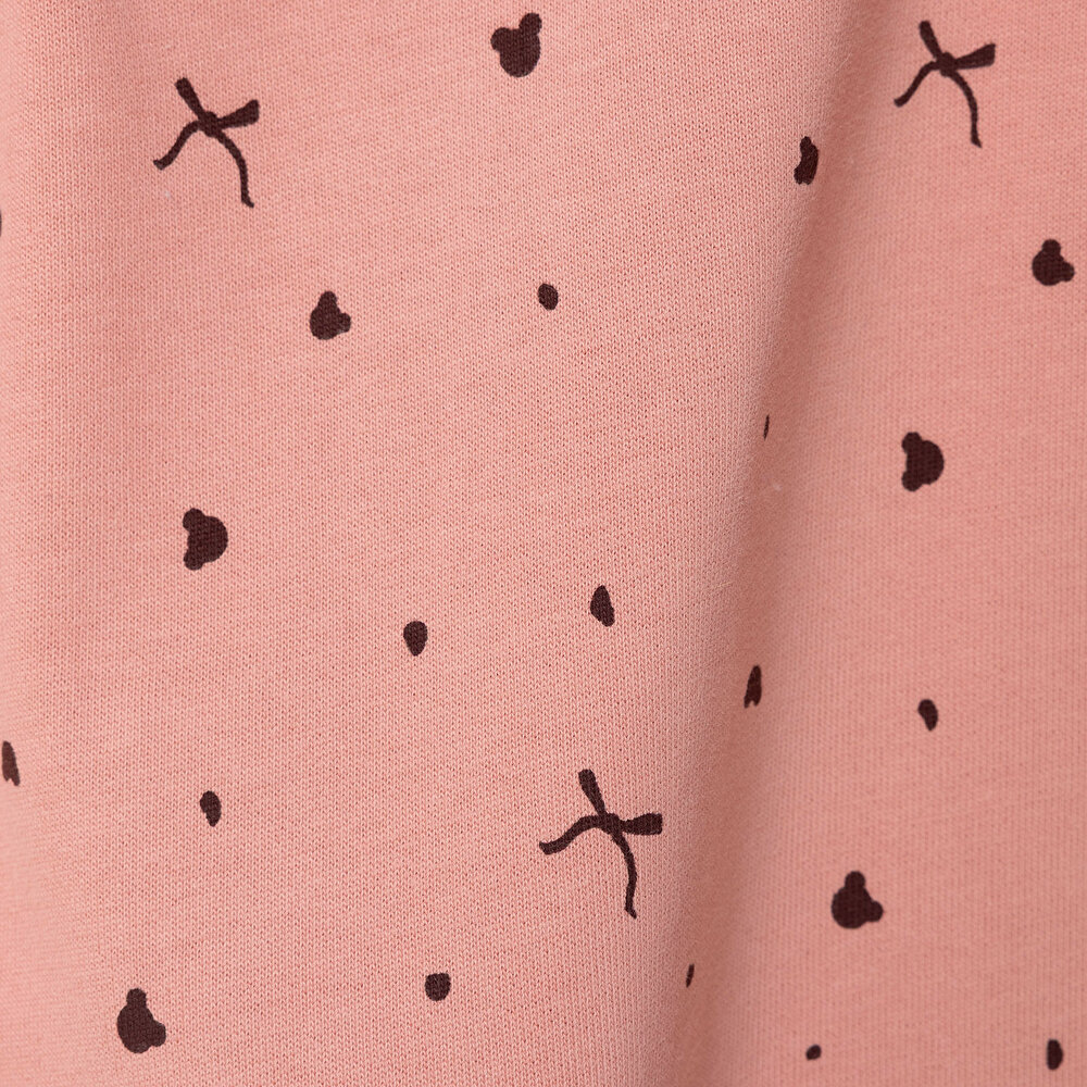 Kız Bebek Teddy Bear Elbise Fırçalı Süprem Bisiklet Yaka Uzun Kol