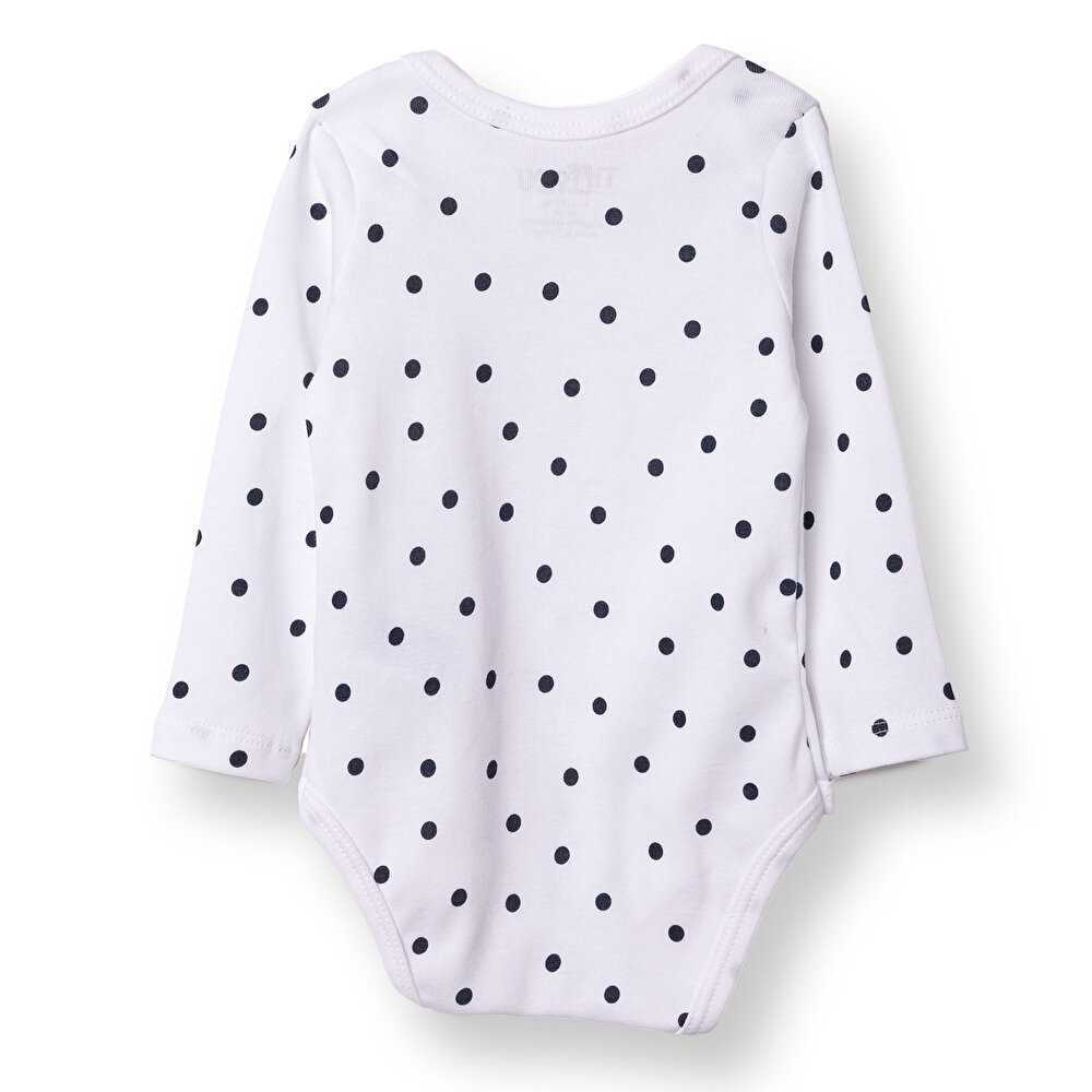 Kız Bebek Uzun Kol Body Çıtçıtlı Zarf Yaka