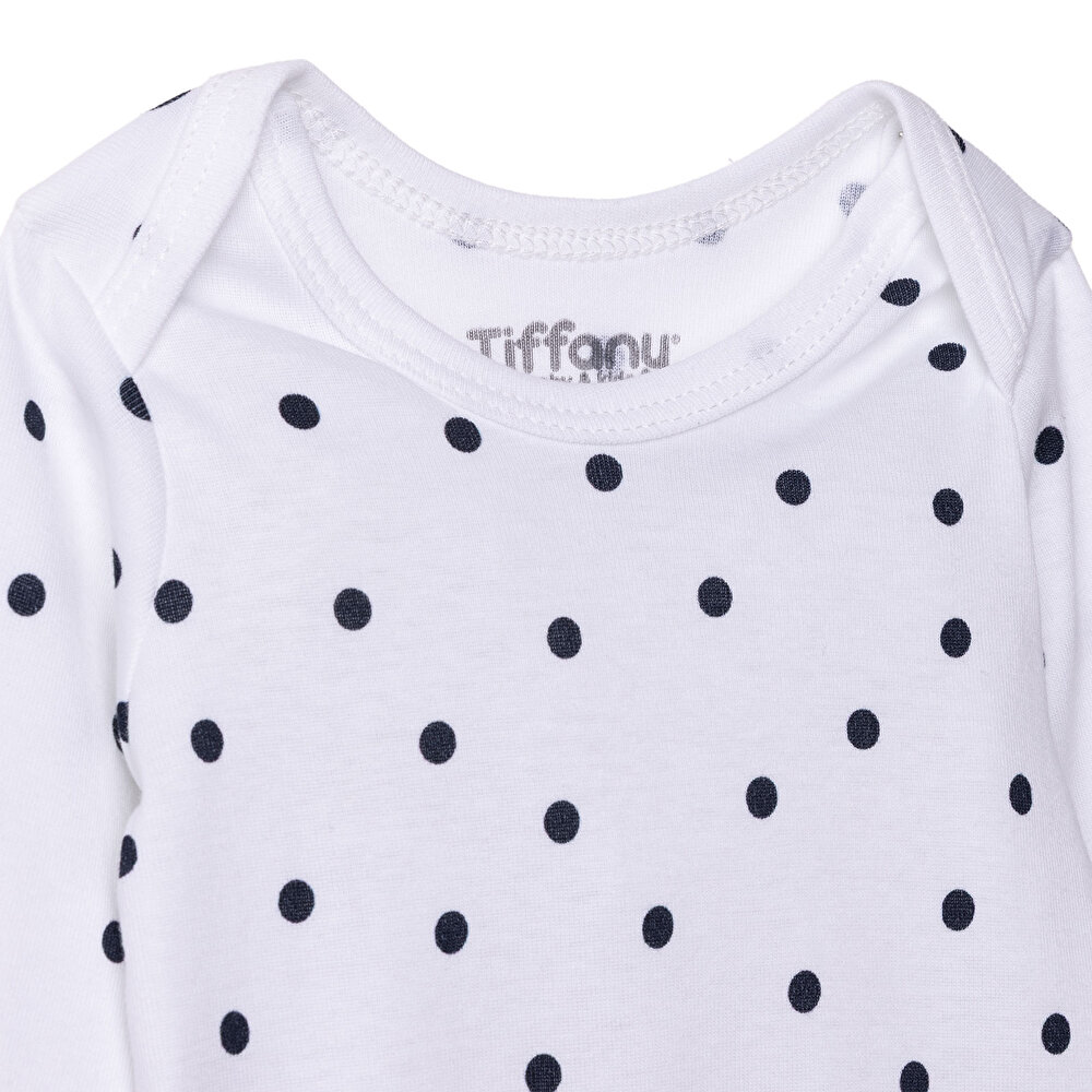 Kız Bebek Uzun Kol Body Çıtçıtlı Zarf Yaka