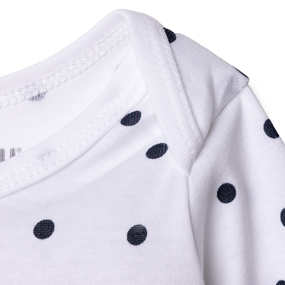 Kız Bebek Uzun Kol Body Çıtçıtlı Zarf Yaka