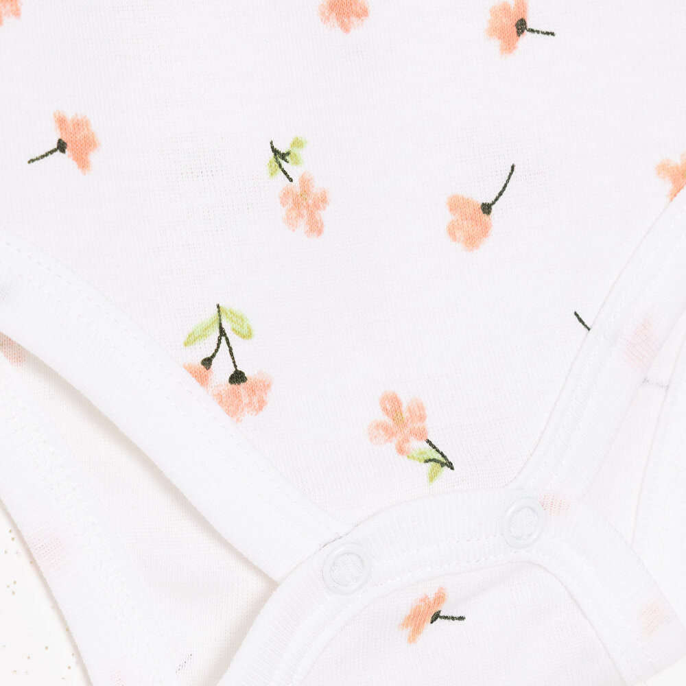 Kız Bebek Uzun Kol Body Ribana Çıtçıtlı Yaka Uzun Kol