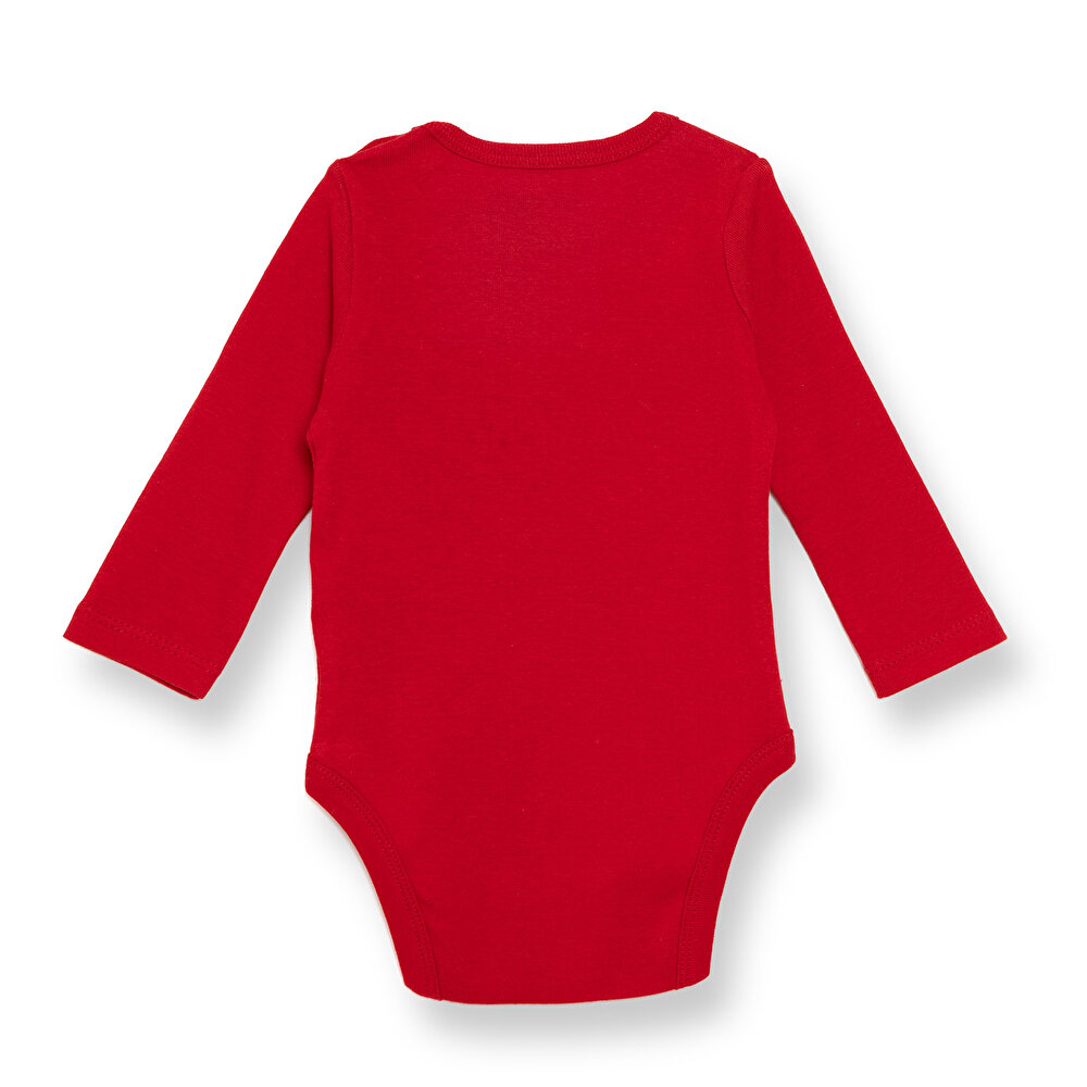 Kız Bebek Uzun Kol Body Ribana Çıtçıtlı Yaka
