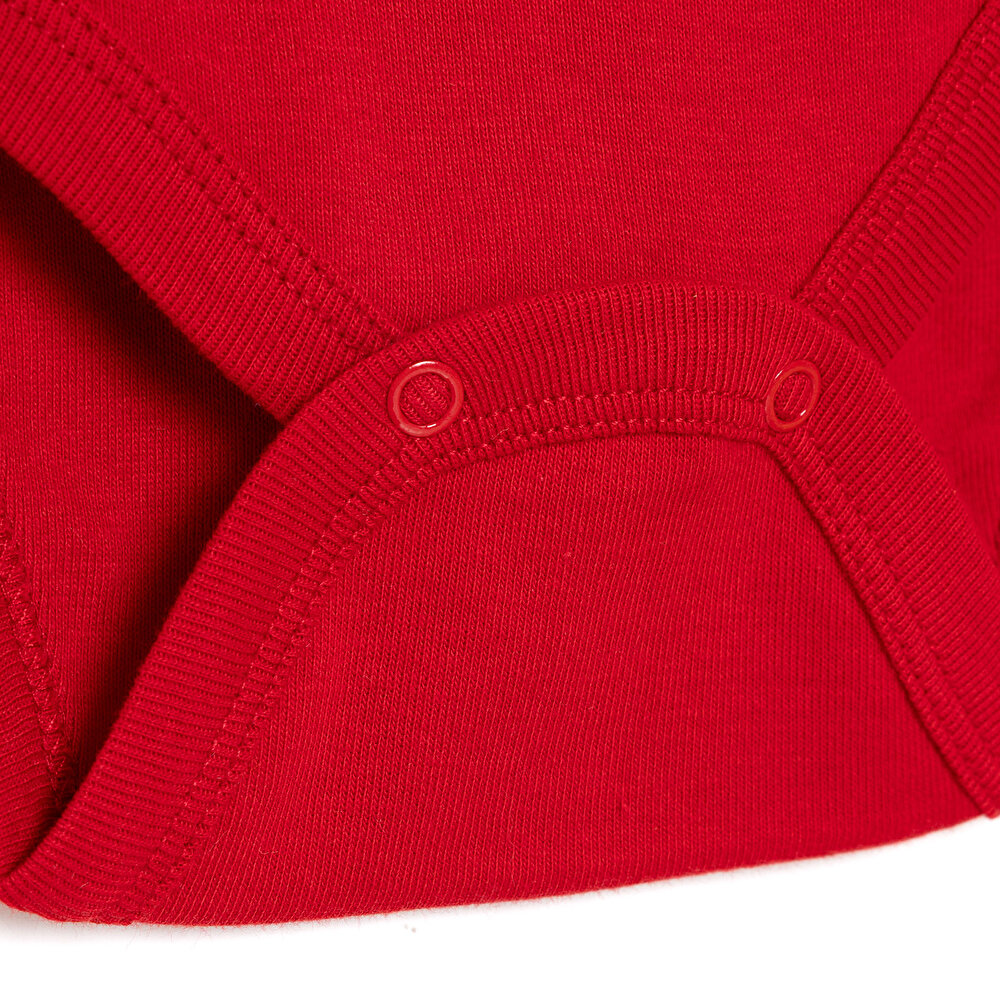 Kız Bebek Uzun Kol Body Ribana Çıtçıtlı Yaka