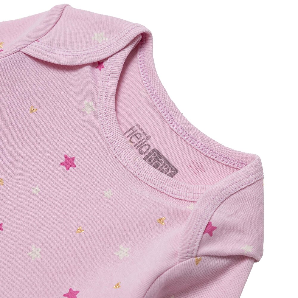 Kız Bebek Uzun Kol Body Ribana Zarf Yaka Uzun Kol