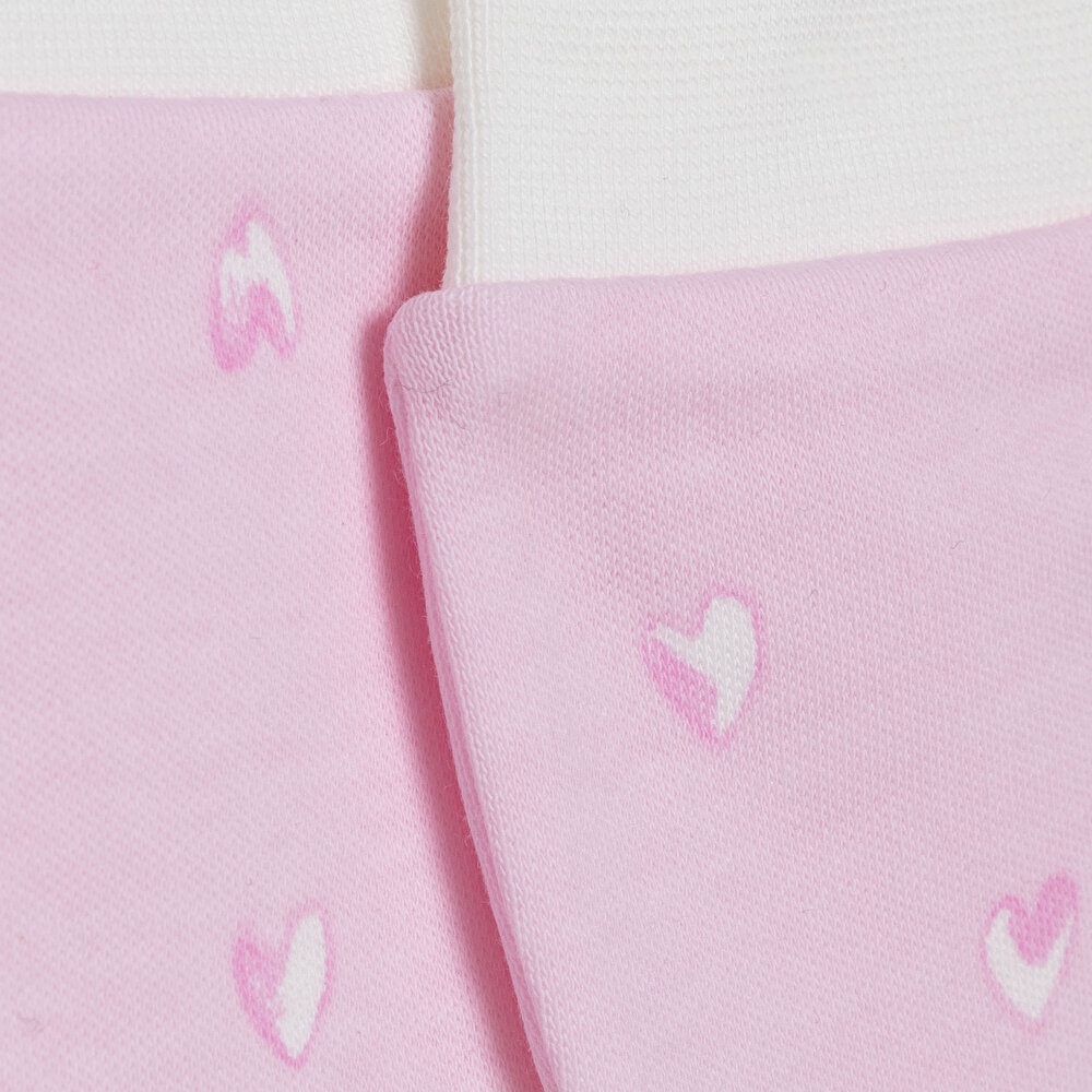 Kız Bebek Yenidoğan 2'li Eldiven İnterlok