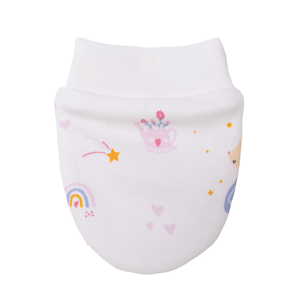 Kız Bebek Yenidoğan Eldiven İnterlok