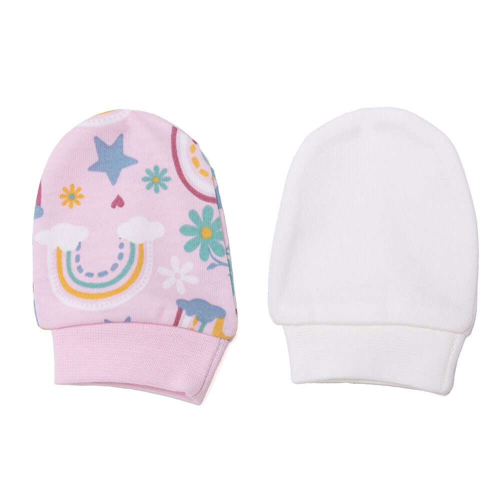 Kız Bebek Yenidoğan Eldiven İnterlok