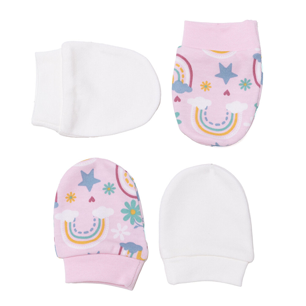 Kız Bebek Yenidoğan Eldiven İnterlok