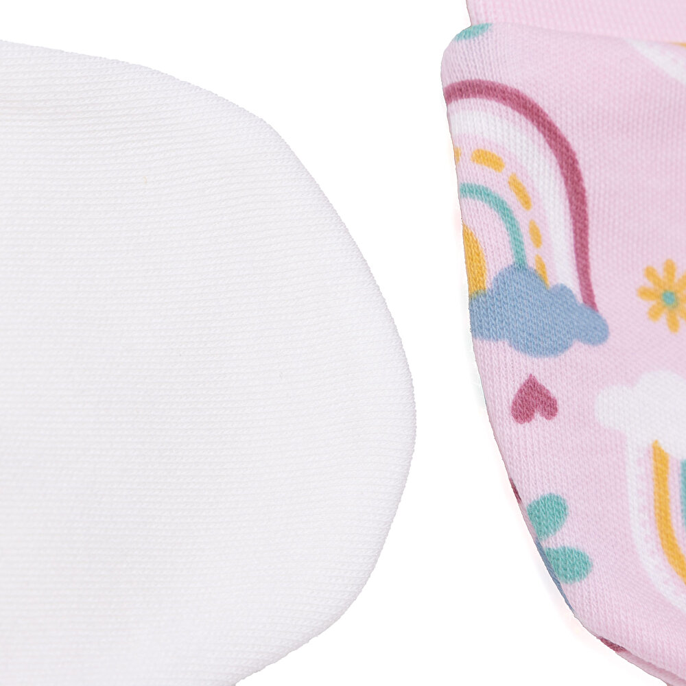 Kız Bebek Yenidoğan Eldiven İnterlok