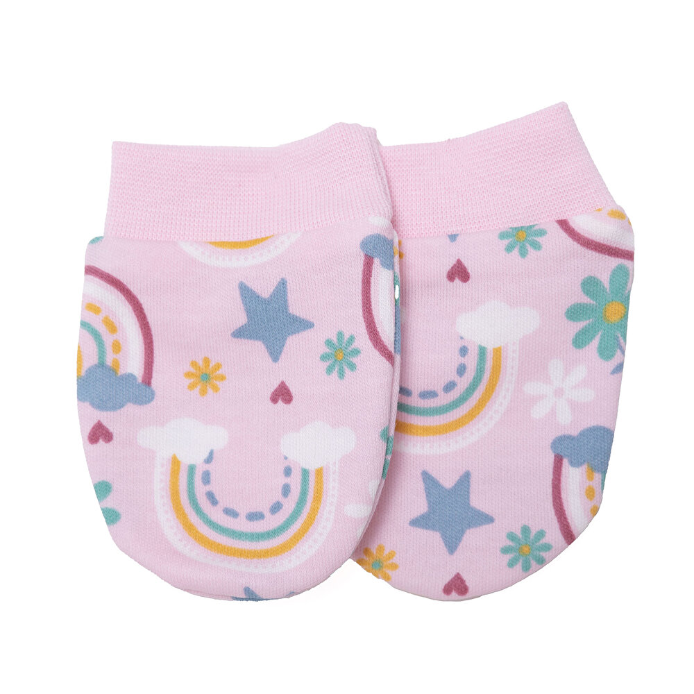 Kız Bebek Yenidoğan Eldiven İnterlok