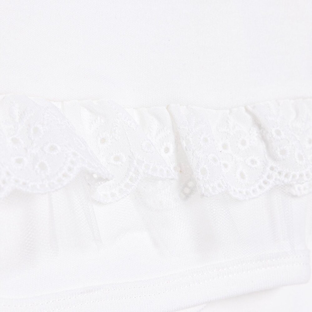 Kız Bebek Yenidoğan Mevlüt Kıyafeti İnterlok Bisiklet Yaka Uzun Kol Patikli Paça