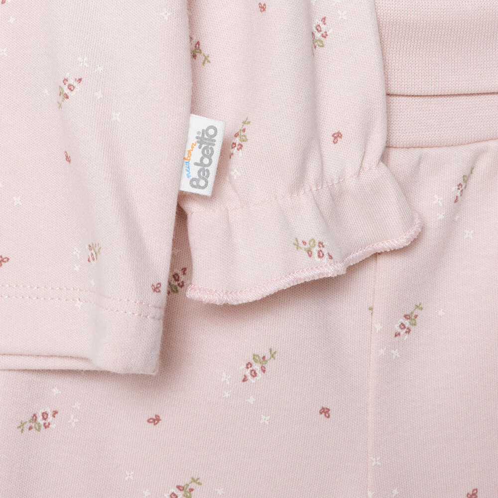 Kız Bebek Yenidoğan Tiny Florist Sweatshirt-Patikli Alt Süprem Fırfırlı Yaka Uzun Kol