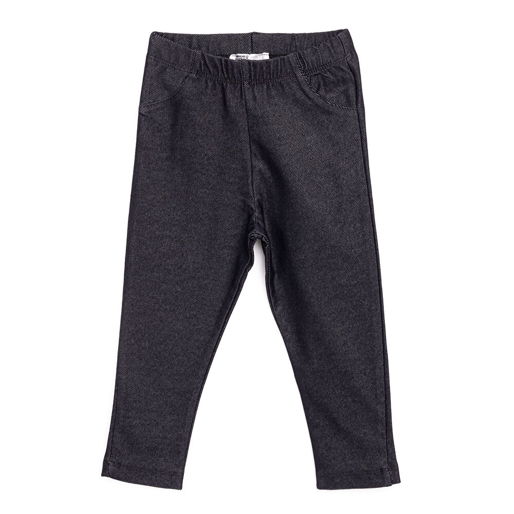 Kız Denim Görünümlü Tayt Kız Bebek