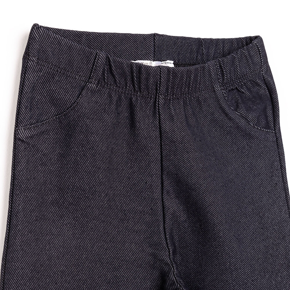 Kız Denim Görünümlü Tayt Kız Bebek