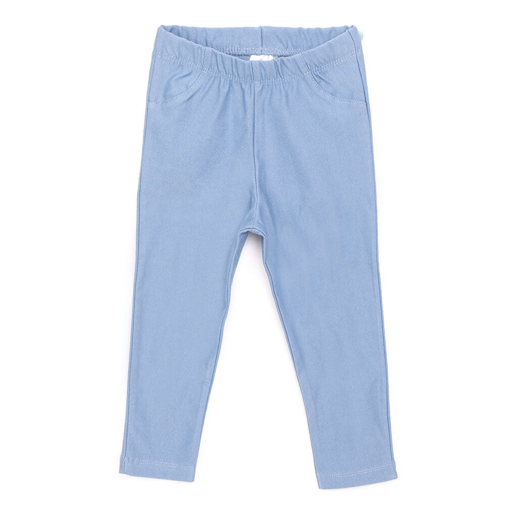 Kız Denim Görünümlü Tayt Kız Bebek