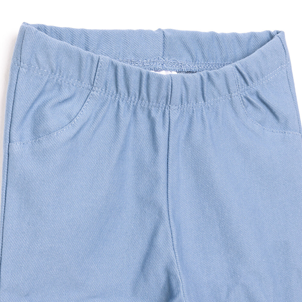 Kız Denim Görünümlü Tayt Kız Bebek