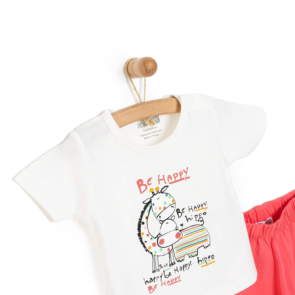 Kız Kısa Kol Pijama Takımı Kız Bebek