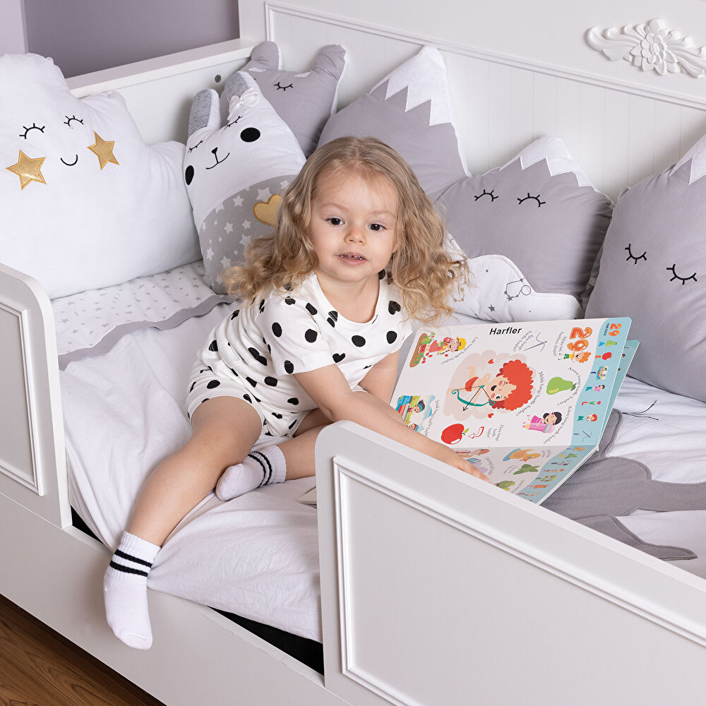 Kız Puantiyeli Kısa Kol Pijama Takımı