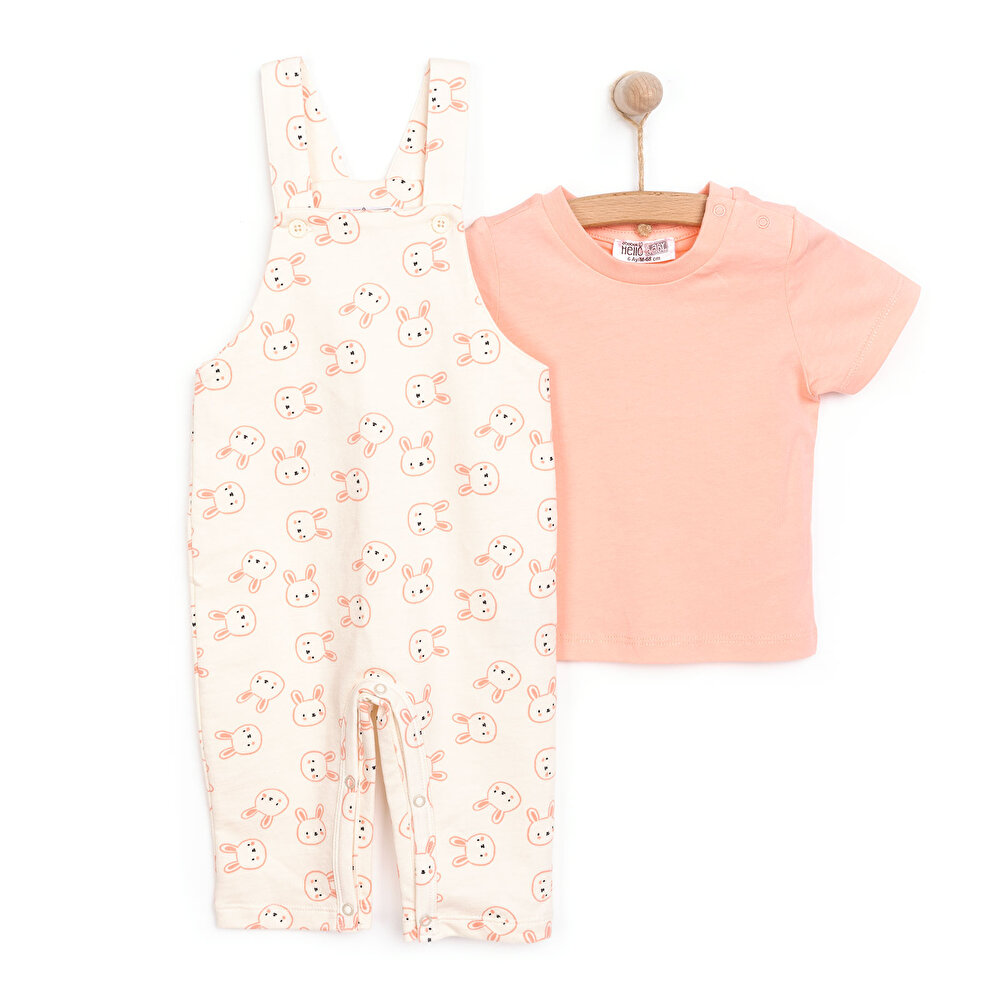 Kız Salopet-Tshirt Kız Bebek