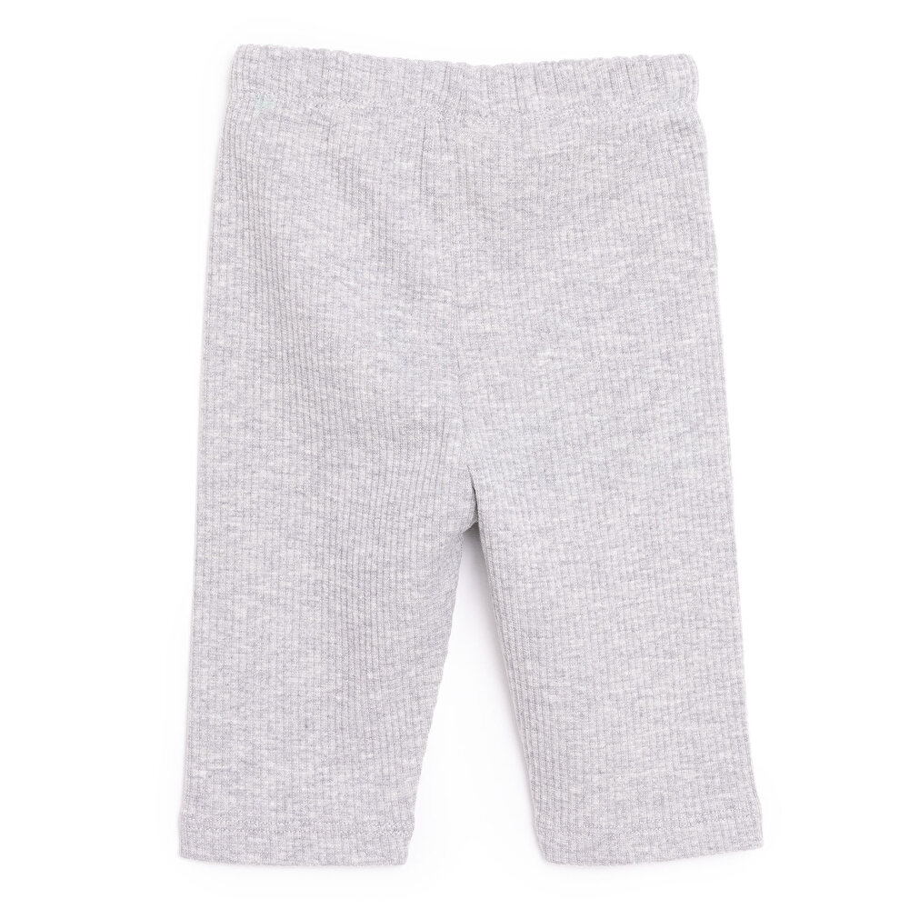 Kız Bebek Tayt Reçme Paça Gri Melanj