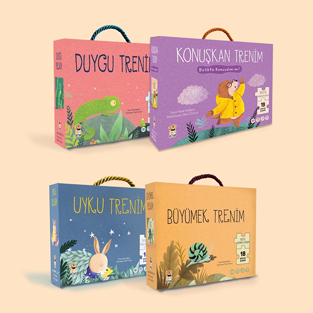 Kösi- Konuşkan Trenim 19 Parça Puzzle ve Kitap